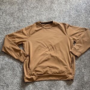 Men's Crewneck Sweatshirt in Caramel Brown